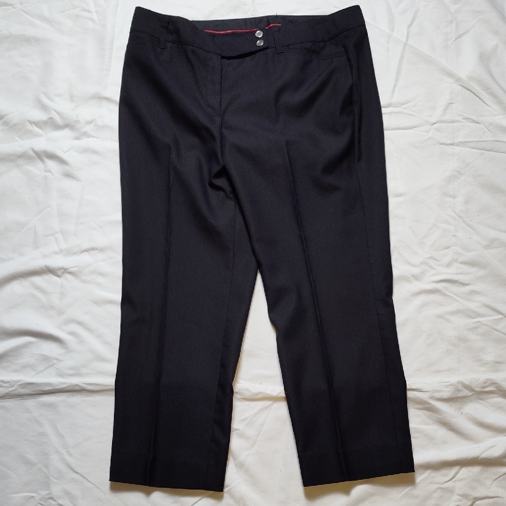 Black striping Zac & Rachel 14P dress slacks pants